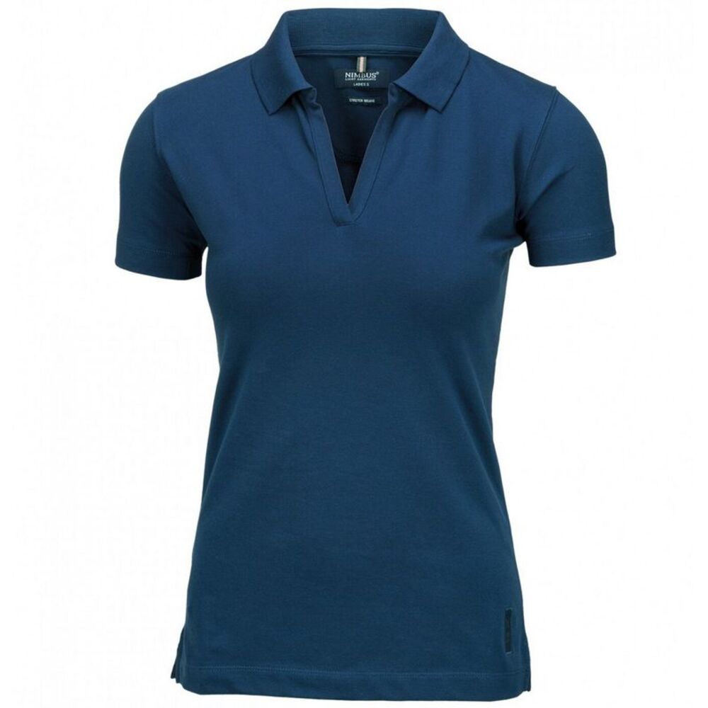 Nimbus Womens/Ladies Harvard Stretch Deluxe Polo Shirt / Indigo Blue